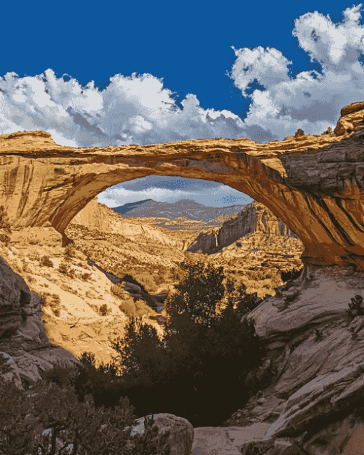 Utah Natural Bridges Landscape Diamond Painting