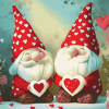 Valentine Gnome Cartoons Diamond Painting