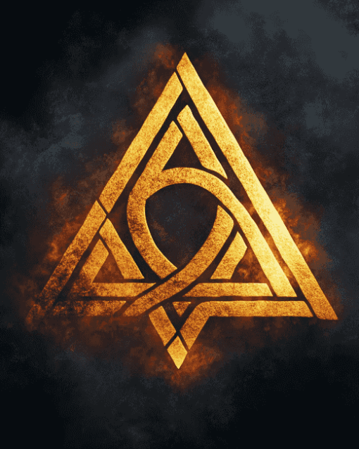 Valknut Norse Symbol Diamond Painting