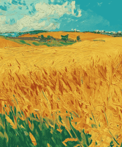 Van Gogh Wheat Field Diamond Painting