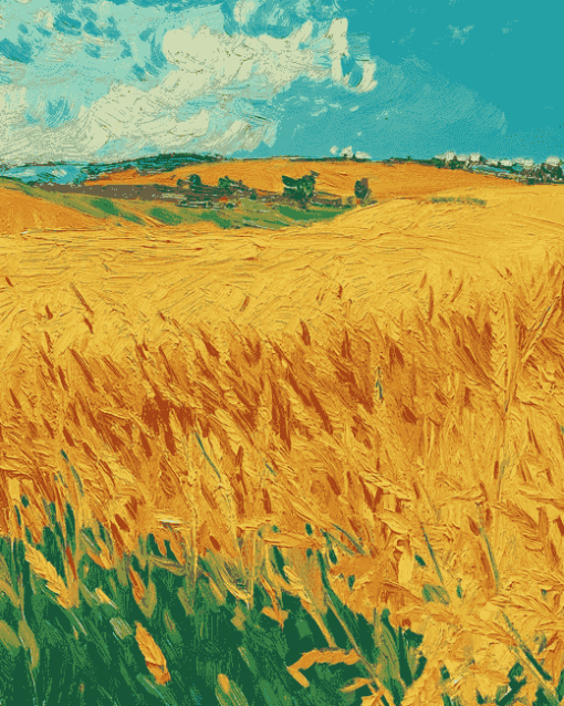 Van Gogh Wheat Field Diamond Painting