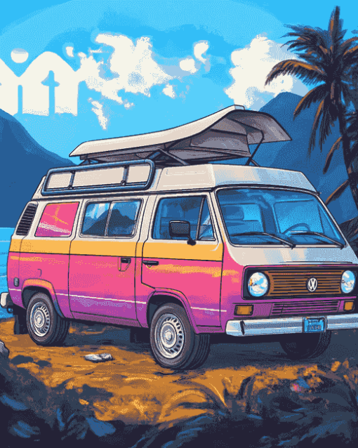 Vanagon Caravan Art Diamond Painting