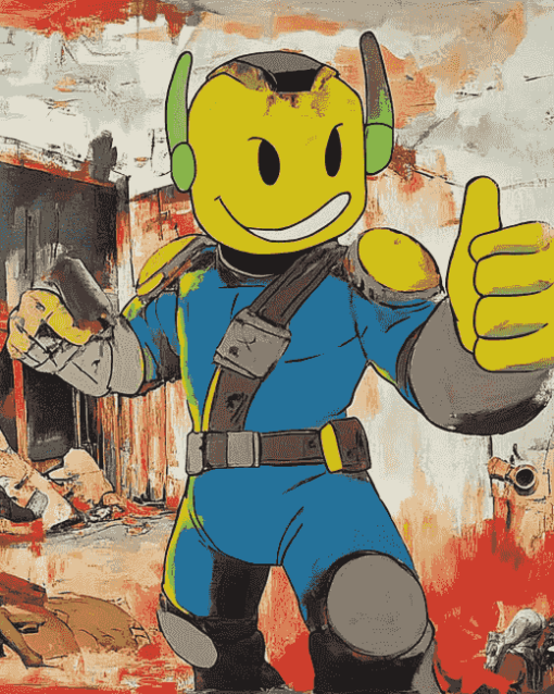 Vault Boy Animation Diamond Painting