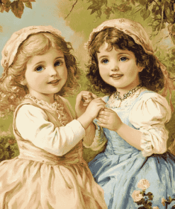 Victorian Vintage Kids Diamond Painting