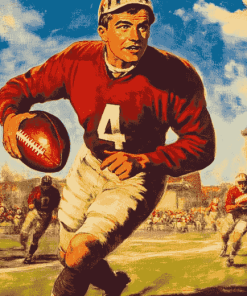 Vintage 1946 American Football Diamond Painting