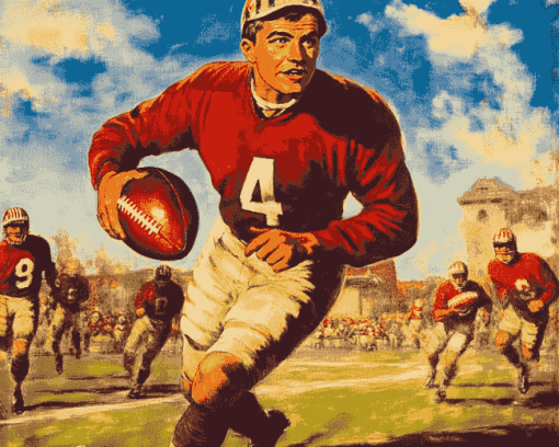 Vintage 1946 American Football Diamond Painting