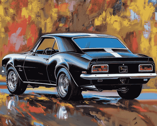 Vintage 1967 Camaro Elegance Diamond Painting