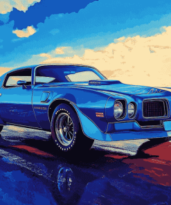 Vintage 1970 Firebird Diamond Painting