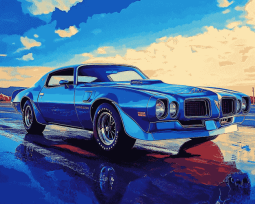 Vintage 1970 Firebird Diamond Painting