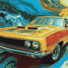 Vintage 1971 Road Runner Diamond Painting