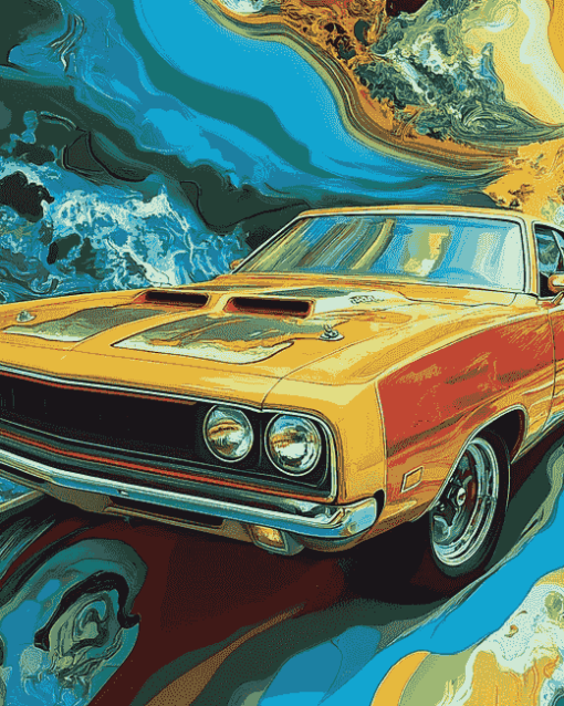 Vintage 1971 Road Runner Diamond Painting