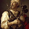 Vintage Bagpiper Diamond Painting