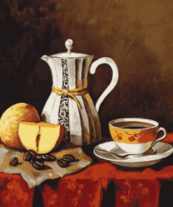 Vintage Coffee Pot Still Life Diamond Painting