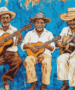 Vintage Cuban Musicians Diamond Painting