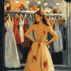 Vintage Dress Shop Diamond Painting