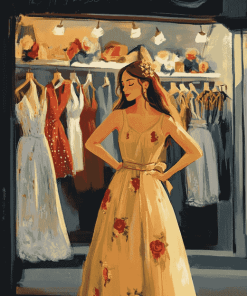 Vintage Dress Shop Diamond Painting