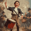 Vintage Drummer Boy Diamond Painting