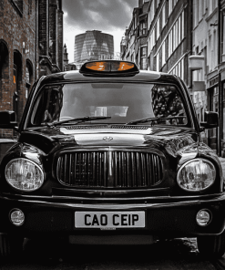 Vintage London Taxi Diamond Painting