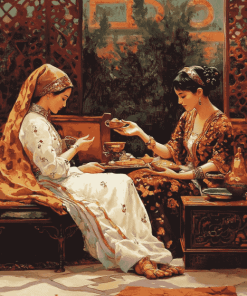 Vintage Oriental Women Diamond Painting