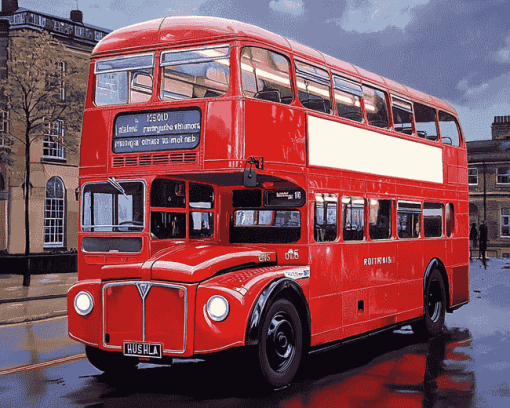 Vintage Routemaster Engines Diamond Painting