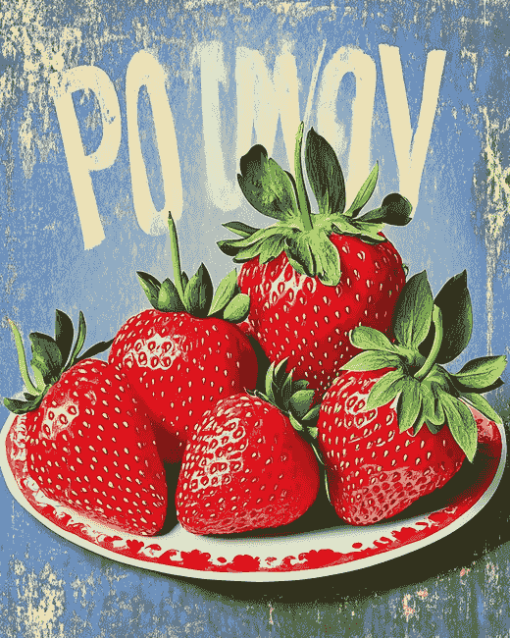 Vintage Strawberry Diamond Painting