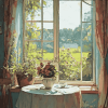 Vintage Window and Table Diamond Painting