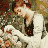 Vintage Woman With Flowers Diamond Painting