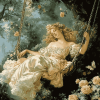 Vintage Woman on Swing Diamond Painting