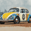 Volkswagen Beetle Herbie Engines Diamond Painting