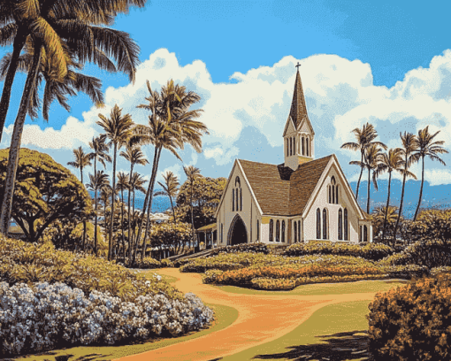 Wailea Cathedral Diamond Painting