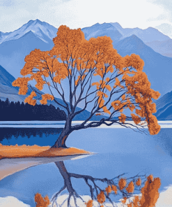 Wanaka Lake Scenic Beauty Diamond Painting