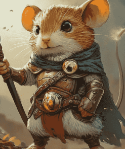 Warrior Mice Animation Diamond Painting