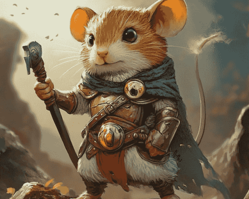 Warrior Mice Animation Diamond Painting