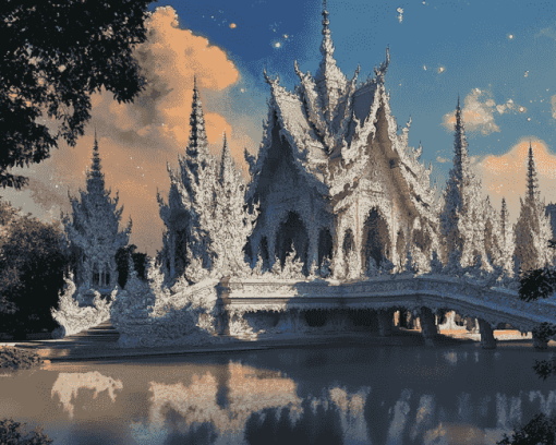 Wat Rong Khun Thailand Temple Diamond Painting