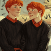 Weasley Twins Cartoon Diamond Painting