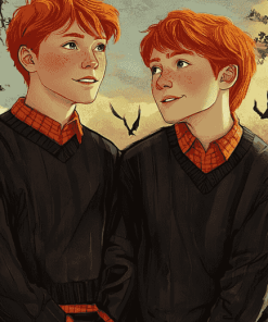 Weasley Twins Cartoon Diamond Painting