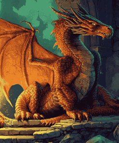 Welsh Dragon Fantasy Diamond Painting