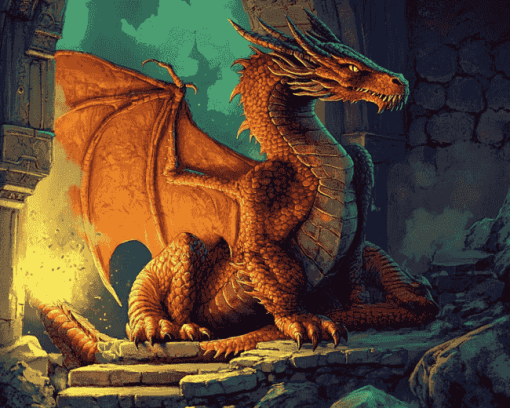 Welsh Dragon Fantasy Diamond Painting