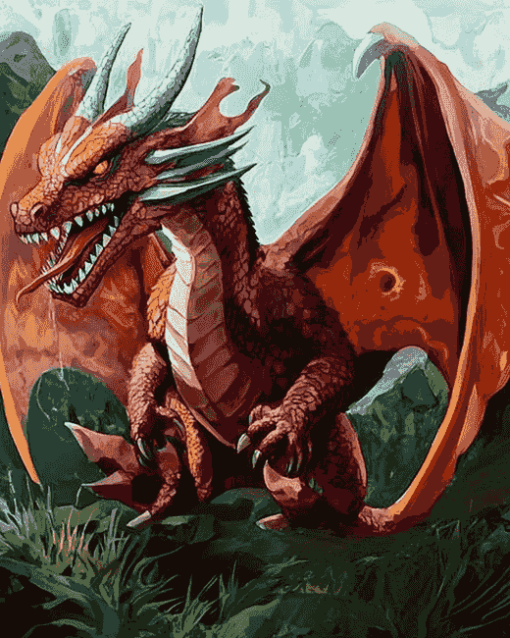 Welsh Dragon Fantasy Diamond Painting