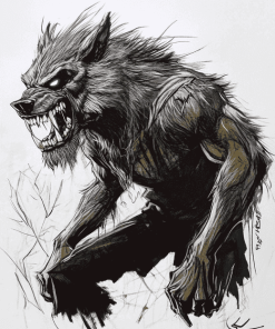 Werewolf Fantasy Beast Diamond Painting