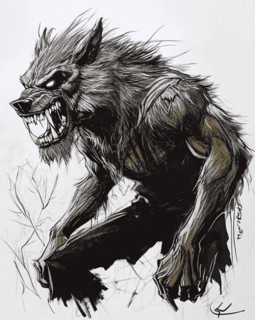 Werewolf Fantasy Beast Diamond Painting