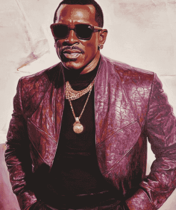 Wesley Snipes in Colorful Diamond Painting