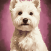 West Highland Terrier Puppy Diamond Painting