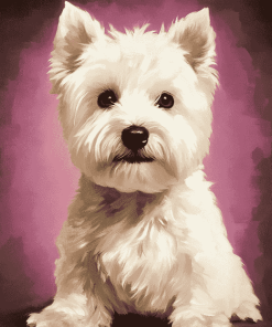 West Highland Terrier Puppy Diamond Painting