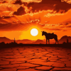 Western Desert Silhouette Diamond Painting