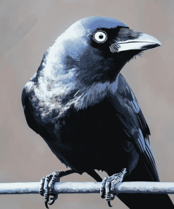 Western Jackdaw Fowl Diamond Painting