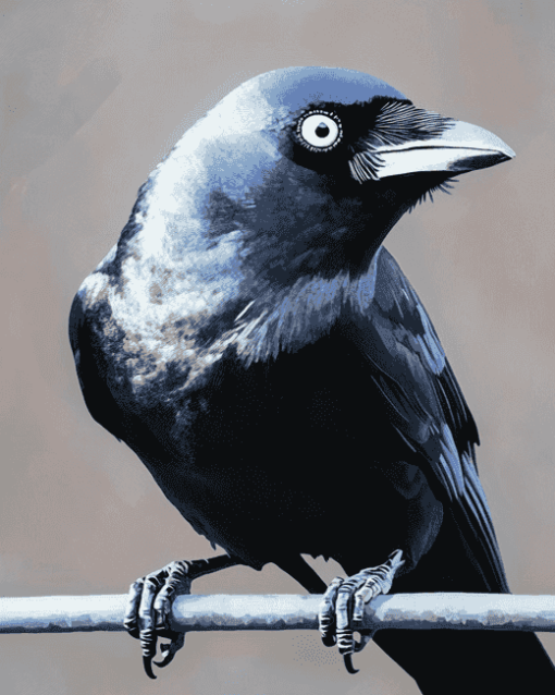 Western Jackdaw Fowl Diamond Painting