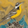 Western Meadowlark Diamond Painting