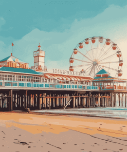 Weston Super Mare Seaside Pier Diamond Painting