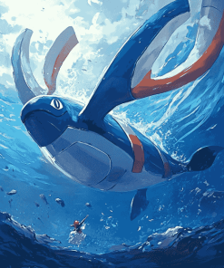 Whale Kyogre Pokemon Diamond Painting